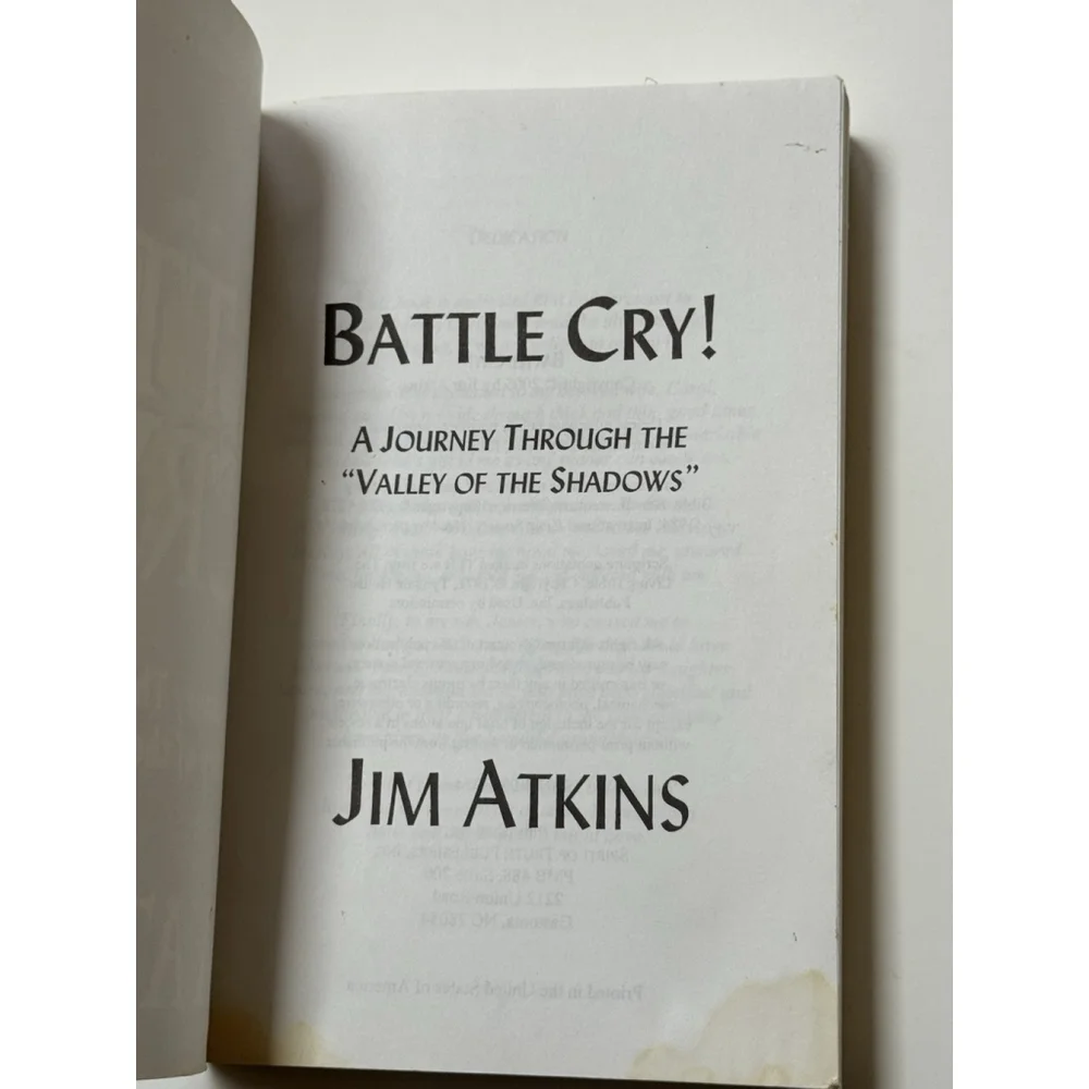 BATTLE CRY! By Jim Atkins ( 2005, Paperback)